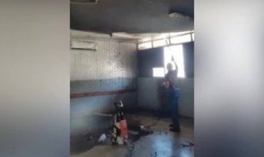 Aluno causa  incêndio em sala de  aula após por fogo  em carteira, em São Luís de  Montes Belos