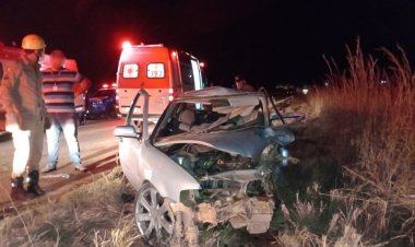 Dois motoristas morrem e quatro passageiros ficam feridos em grave acidente automobilístico em Planaltina de Goiás