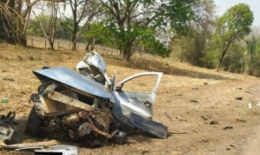 Acidente entre carro e caminhão mata mãe e filho na BR-153, em Campinorte