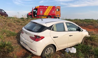 Formosa-GO: Duas pessoas ficam feridas em acidente na BR-020, no Distrito do Bezerra