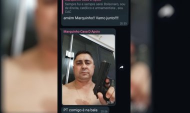 Vereador do PSB de Quirinópolis posta foto segurando arma e escreve em grupo: 'PT comigo é na bala'; MP investiga