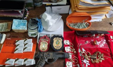 Polícia prende casal que traficava drogas na presença dos filhas em Alvorada do Norte