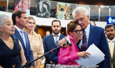 Alego faz homenagem ao ex-governador Iris Rezende com a presença do atual governador Ronaldo Caiado