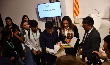 Estudantes do Aprendiz do Futuro realizam visita oficial ao presidente da Catalunha