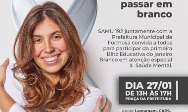 Campanha Janeiro Branco em Formosa (GO)