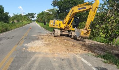 Goinfra executa ação emergencial na GO-118, em Campos Belos