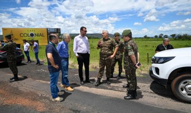 Governo de Goiás e Exército Brasileiro vistoriam trecho da GO-213 que será duplicado