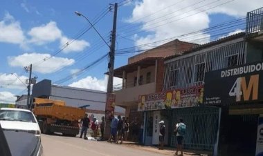 Urgente: Idoso morre após ser atingido por caminhão no centro de Formosa