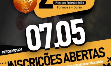 Estão abertas as inscrições para 2ª corrida da Polícia Civil de Formosa