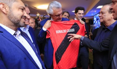 Futebol: Caiado celebra parceria entre Estado e FGF e anuncia investimentos