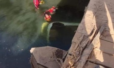 Fatalidade: Carro cai em ponte e fica submerso na zona rural de Planaltina de Goiás