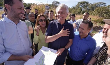 “Vamos impulsionar o turismo no distrito de São Jorge”, afirma Caiado durante vistoria a obras de infraestrutura