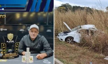 Homem ganha R$ 100 mil em jogo de poker e morre no dia seguinte em trágico acidente automobilístico