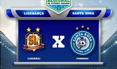 Santa Rosa representa Formosa nas quartas de final do Campeonato Regional de futebol amador