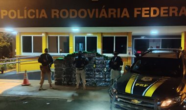 PRF prende caminhoneiro de 73 anos transportando mais de uma tonelada de maconha em Jataí