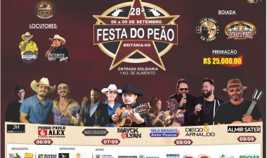 28ª Festa do Peão de Boiadeiro de Britânia vai agitar o Vale do Araguaia