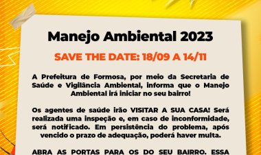 Prefeitura de Formosa inicia campanha de conscientização ambiental