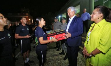 “Treinamento intenso garante trabalho eficaz e segurança efetiva”, diz Caiado ao recepcionar alunos da academia da PM
