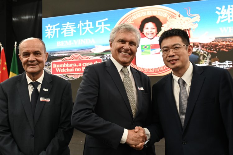 Caiado oficializa instalação da multinacional chinesa WeiChai, em Itumbiara