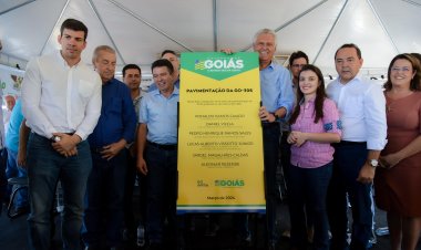 Em Mineiros, Caiado inaugura pavimentação de trechos das GOs 306 e 341