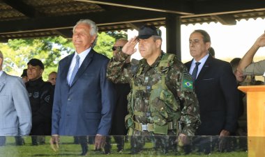 Dia do Exército: Caiado celebra “parceria e integração” entre instituição e polícia