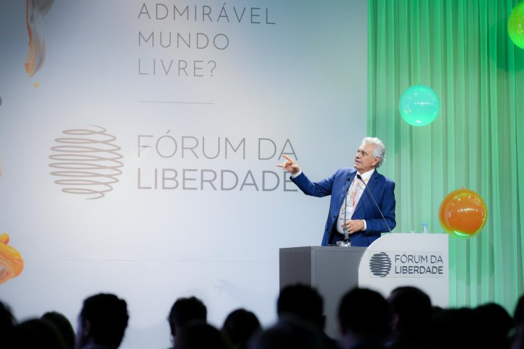 Caiado destaca papel da segurança em prol do crescimento econômico, no Fórum da Liberdade