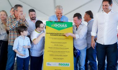 Em Ipameri, Caiado entrega anel viário de R$ 20 milhões