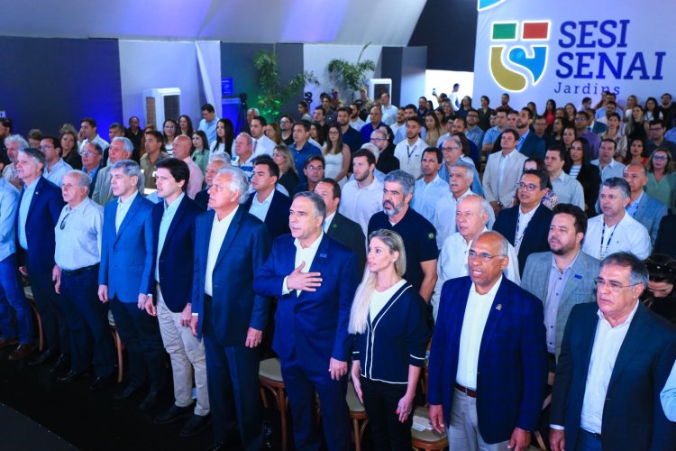 Teremos a mais moderna escola de Goiás, no conceito educacional”, destaca Daniel Vilela durante lançamento de obras da Escola Sesi Senai Jardins, em Goiânia”