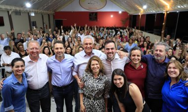 Caiado reforça pré-campanha de Leandro Vilela em Aparecida