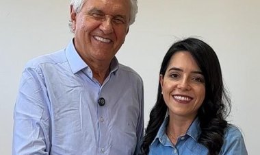 Governador Ronaldo Caiado declara apoio à candidatura de Delegada Fernanda