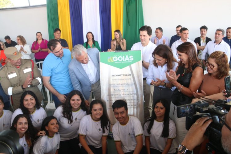”Faço parte de um Governo que mais tem feito pela educação”, afirma Daniel Vilela durante reinauguração de escola estadual em Aparecida de Goiânia
