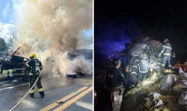 Acidente mata quatro pessoas carbonizadas na BR-153