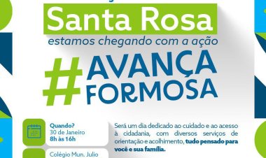 Ação Avança Formosa leva serviços essenciais ao Distrito de Santa Rosa