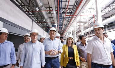 Com investimento de R$ 250 milhões, Caiado vistoria obras do Mercadão de Águas Lindas de Goiás