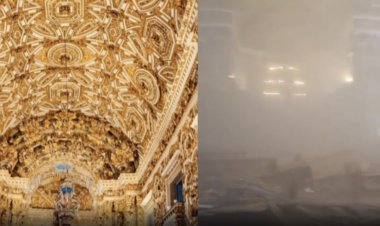 Teto de igreja histórica desaba em Salvador