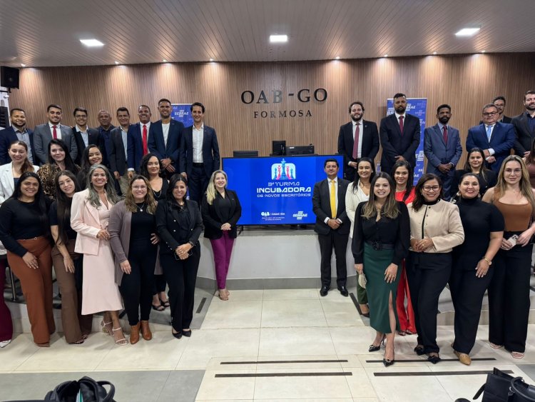 OAB e Sebrae-GO lançam em Formosa 3ª edição da Incubadora de Escritórios para impulsionar a advocacia empreendedora
