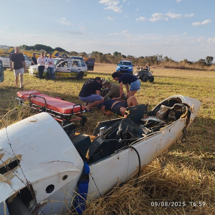 Piloto sobrevive a queda de planador em Formosa