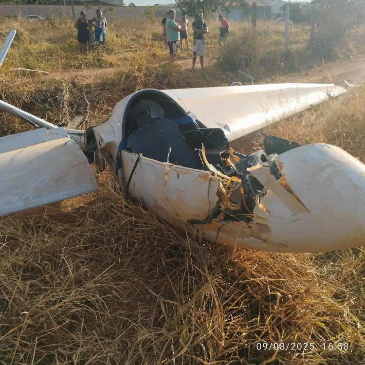 Piloto sobrevive a queda de planador em Formosa