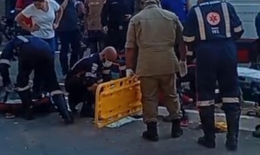 Motociclista fica gravemente ferido após colidir com poste em Formosa