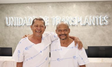 Irmãos recebem rins da mesma doadora em transplantes inéditos realizados no HGG