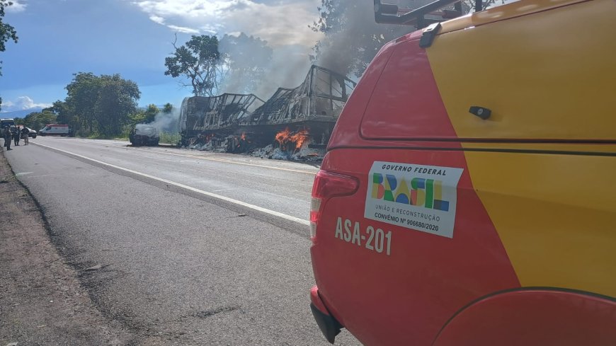 Grave acidente na BR-020 deixa dois mortos em Formosa (GO)