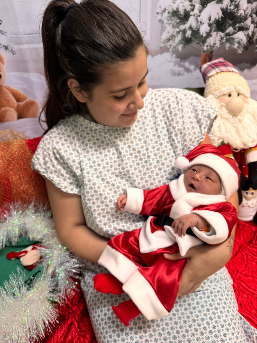 Hospital Estadual de Luziânia celebra o Natal com ensaio fotográfico de recém-nascidos