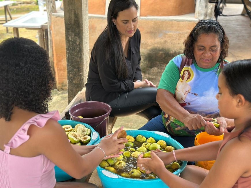 Cidade Ocidental celebra a colheita do marmelo no Quilombo Mesquita