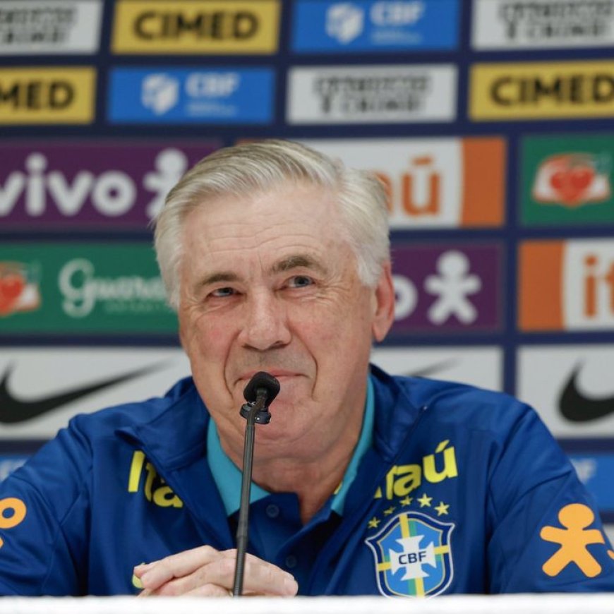 Copa do Mundo: Ancelotti convoca na segunda (18), os 26 jogadores selecionados para representar o Brasil
