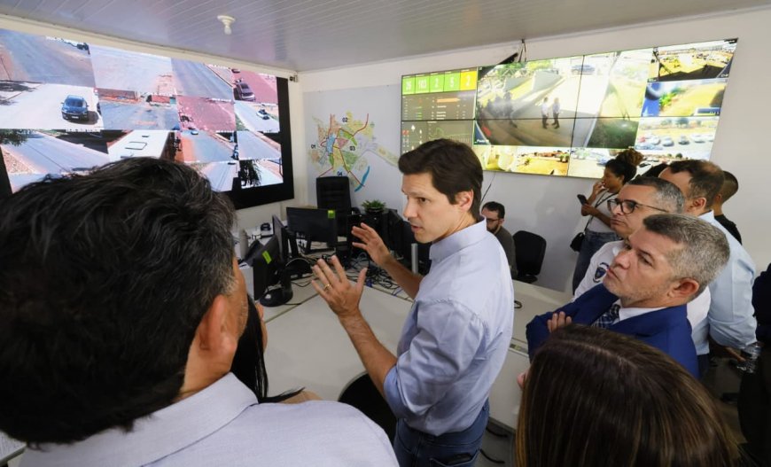 Em Formosa, Daniel Vilela vistoria implantação do sistema IA Contra o Crime