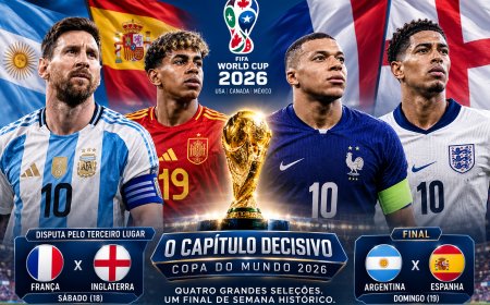 Copa 2026 chega ao capítulo decisivo com disputa pelo terceiro lugar e final entre Argentina e Espanha