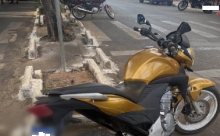 Motocicleta irregular é apreendida pela Polícia Militar em Formosa