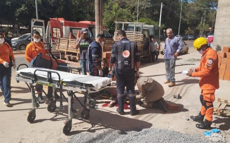 Trabalhador cai de aproximadamente 13 metros durante serviço em igreja de Formosa