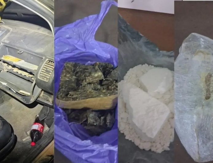Tráfico de drogas na GO 118: Homens tentam fugir de acidente e são presos com drogas no painel