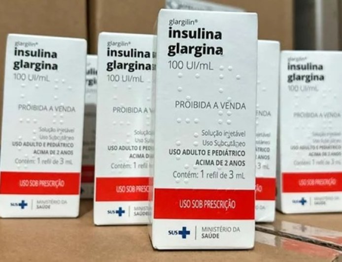 Goiás recebe mais de 8 mil tubetes de insulina glargina para aplicação pelo SUS
